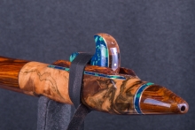 Mun Ebony Burl Native American Flute, Minor, Low D-3, #S1K (9)